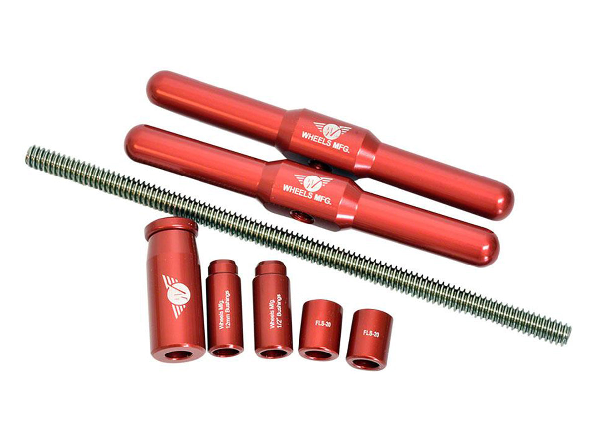 Wheels Manufacturing Shock Bushing Press Kit Red 12mm & 1/2"