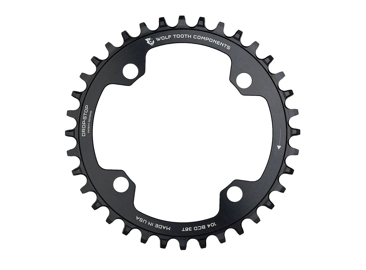 Wolf Tooth Components 104 BCD Shimano 12 Spd Chainring - Black Black 32t