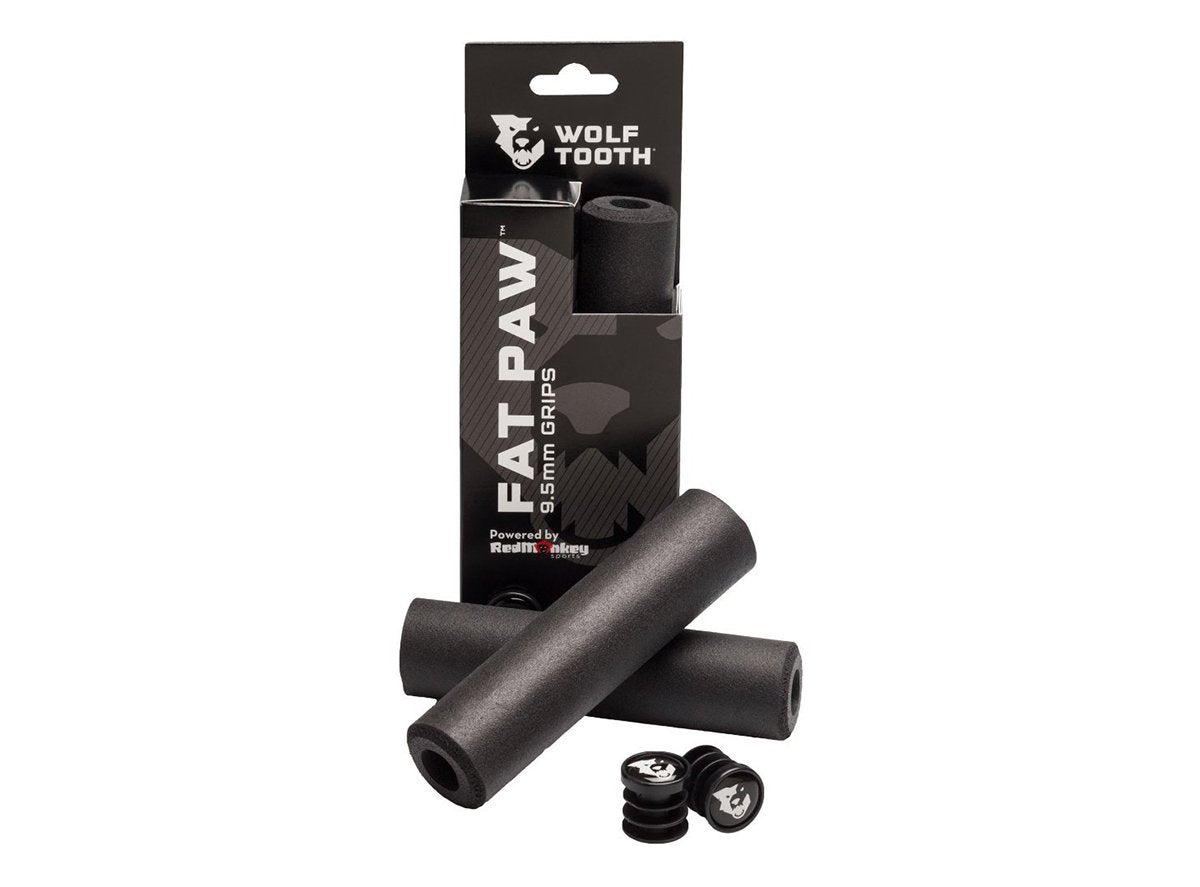 Wolf Tooth Components Fat Paw Grips - Black Black