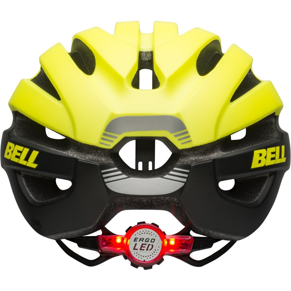 Bell Avenue LED MIPS Road Helmet - Matt Gloss Hi Viz-Black
