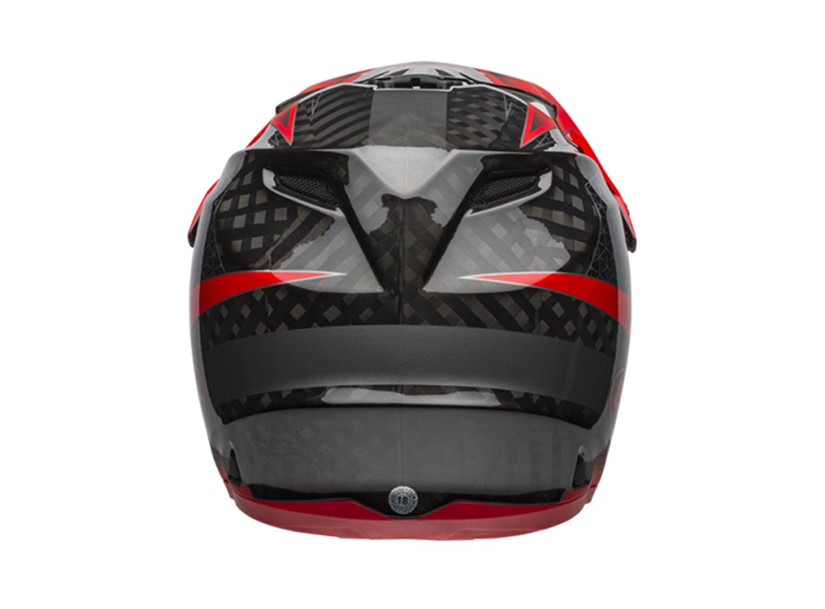 Bell Full-9 Full Face Helmet - Hound Matt - Gloss Crimson-Black-White - 2019