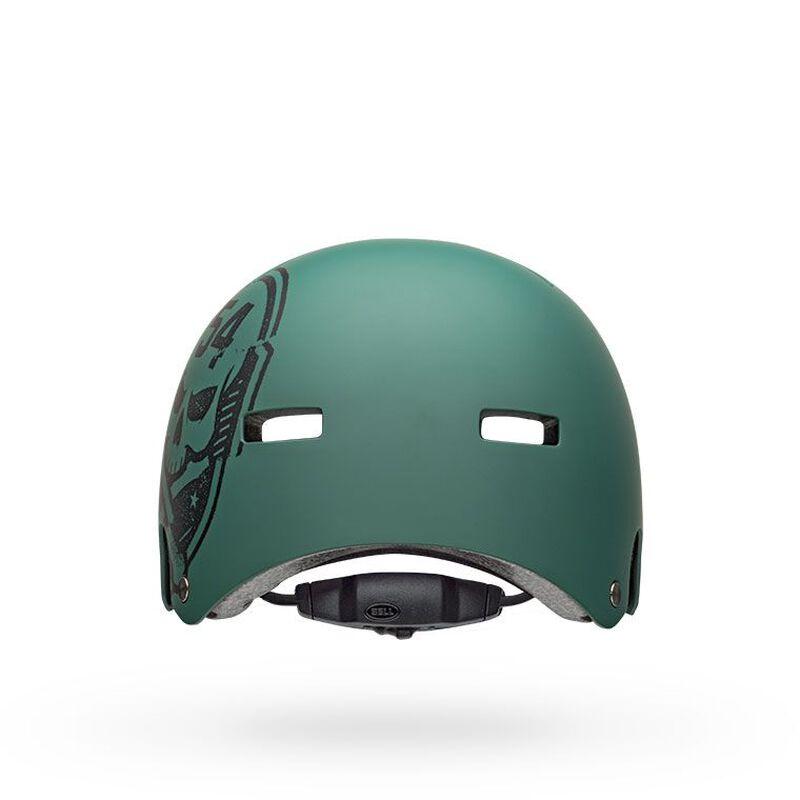 Bell Local BMX Helmet - Matt Green-Black Skull