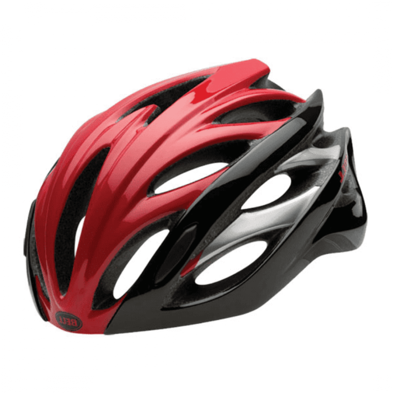 Bell Overdrive Road Helmet - Red-Black Hero
