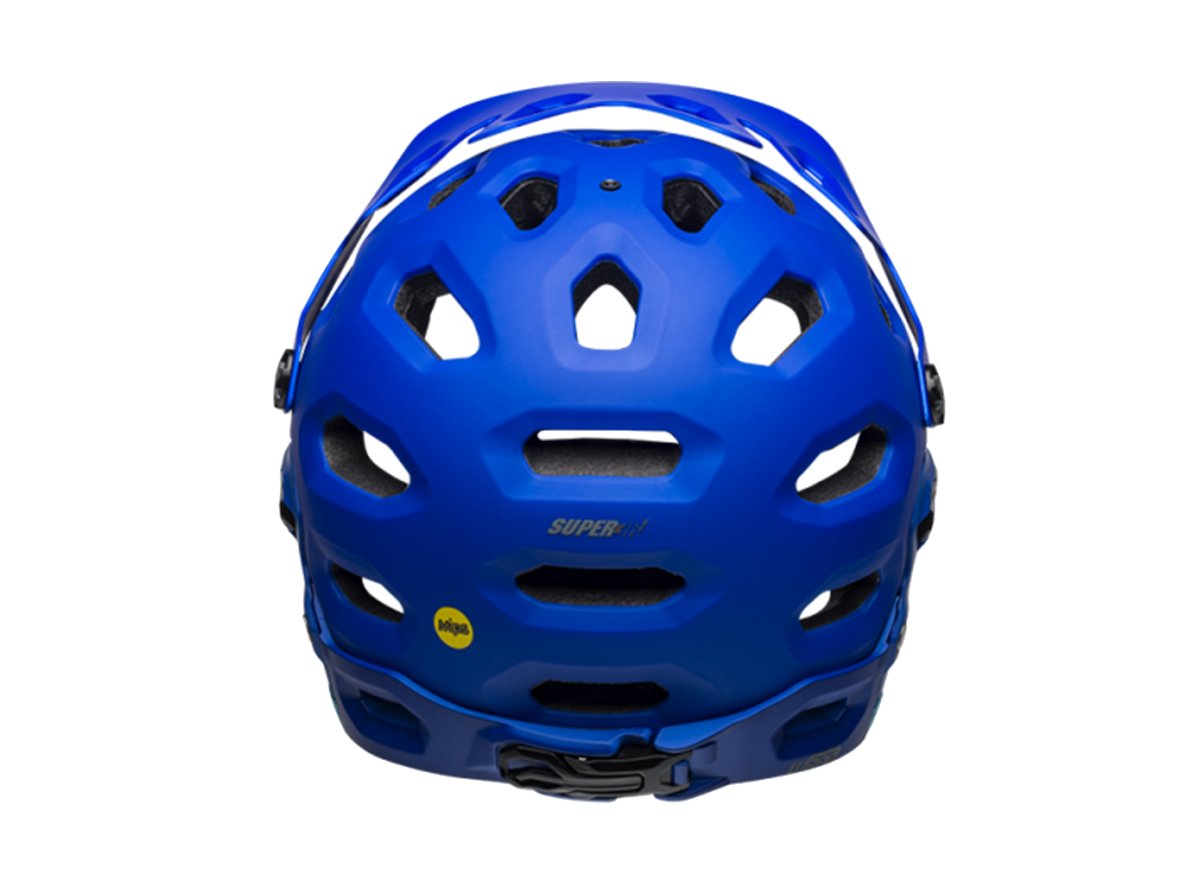 Bell Super 3R MIPS Full Face Helmet - Matt Blue-Bright Blue