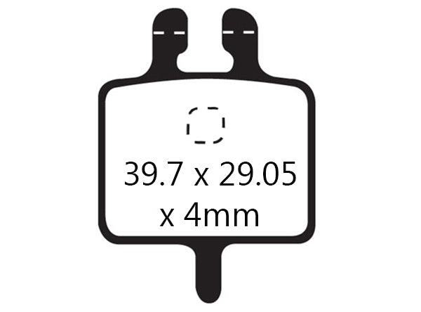 EBC Grimeca System 1 Disc Brake Pads Red High Friction - DH