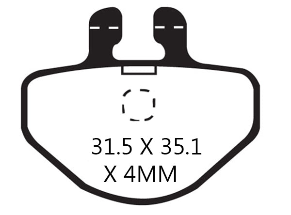 EBC Grimeca System 7 Disc Brake Pads Red High Friction - DH
