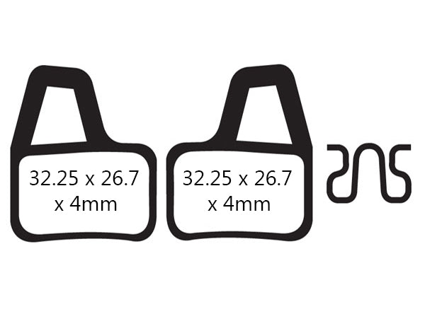 EBC Hayes El Camino Disc Brake Pads - Green Green Cross Country
