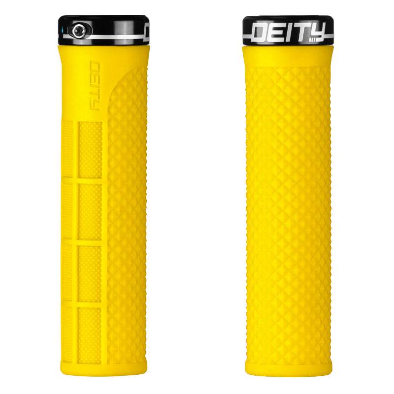Deity Components LockJaw Grips - Yellow Yellow