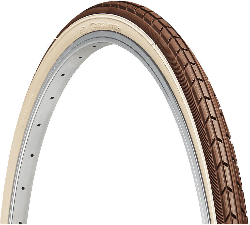 Electra Loft 700c Wire Hybrid Tire - Black-Cream Side Brown - Cream Sidewall 35mm
