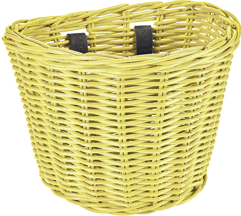 Electra Rattan Small Front Basket - Pineapple Yellow Pineapple Yellow