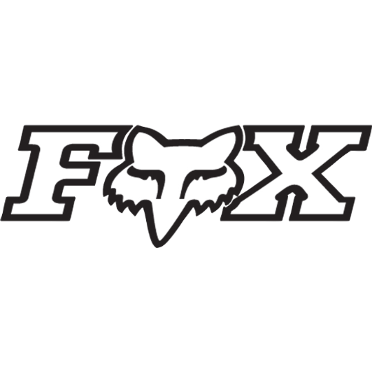 Fox Racing Foxhead X TDC Sticker - 18" - Chrome Chrome One Size