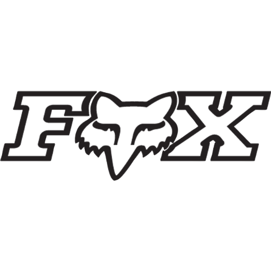 Fox Racing Foxhead X TDC Sticker - 28 - Chrome