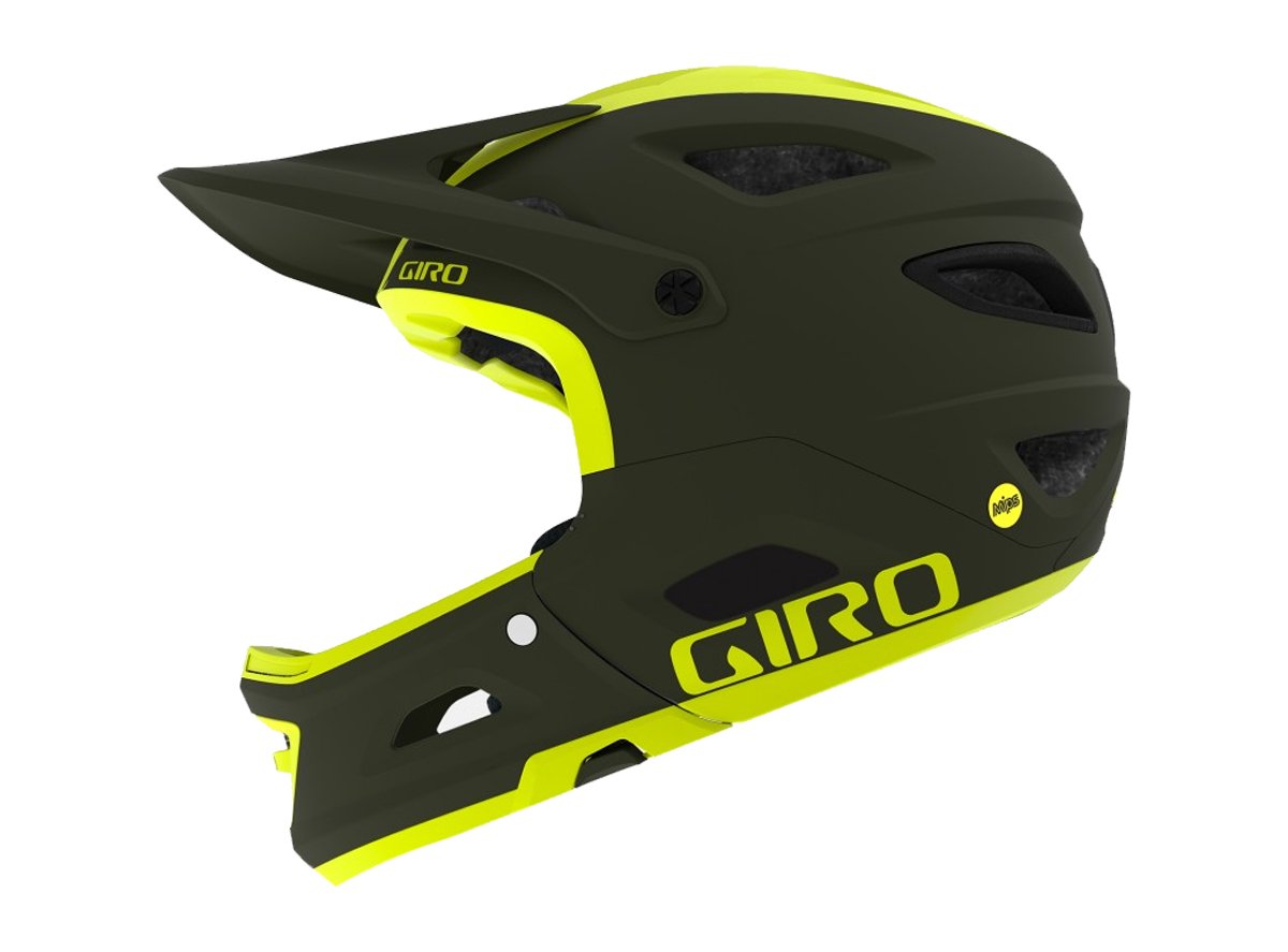 Giro Switchblade MIPS Full Face Helmet - Matt Olive-Citron - 2019 Matt Olive - Citron Small