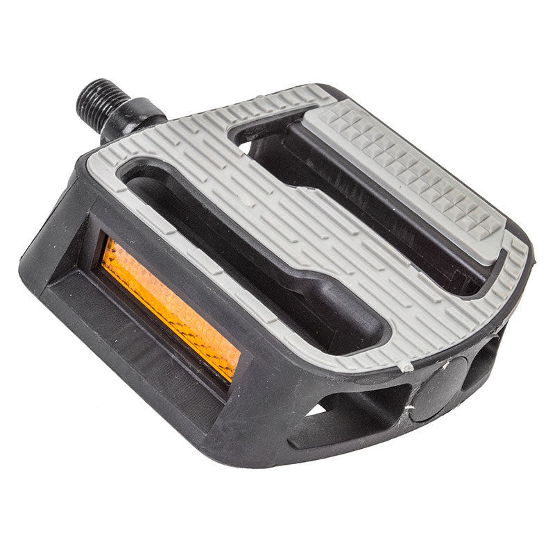 Pédales Plates Sunlite Track – Argent Et Noir – Métal – Pour Vélo De Piste Ou Urbain