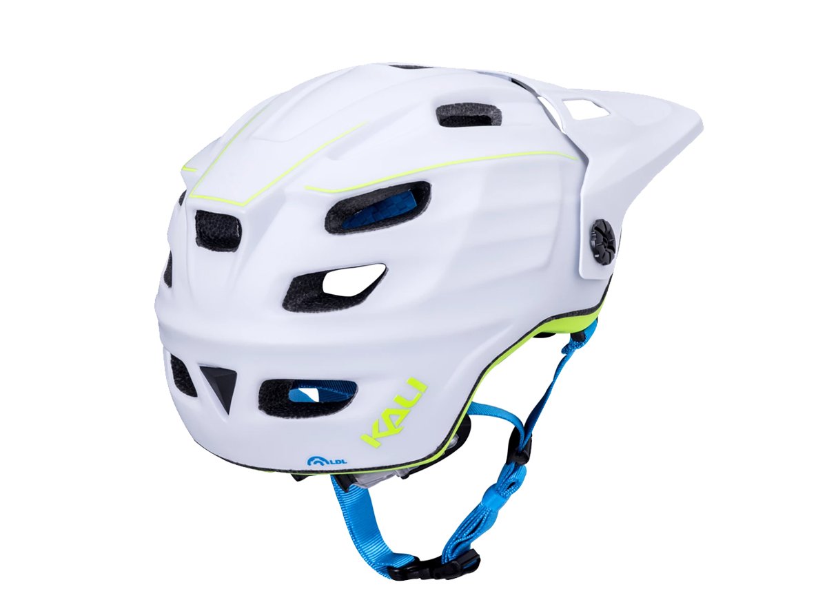 Kali Protectives Maya 2.0 Revolt MTB Helmet - Matt White-Flo Yellow - 2019