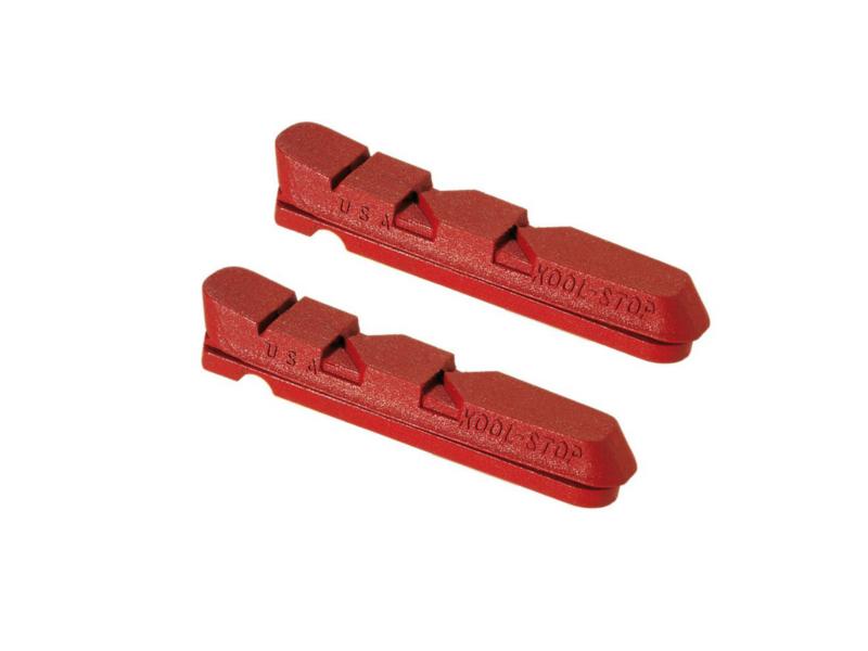 Kool Stop Dura-Type Road Brake Pad Inserts - Salmon Salmon For Wet Conditions