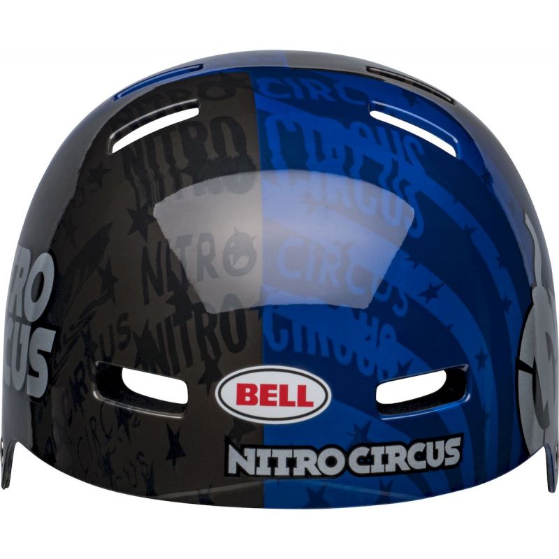Bell Local BMX Helmet - Nitro Circus Gloss Navy-Silver