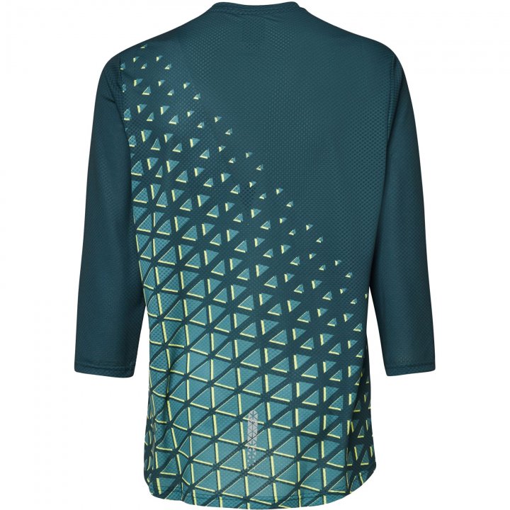 Oakley Factory Flow 3/4 Sleeve MTB Jersey - Hunter Green