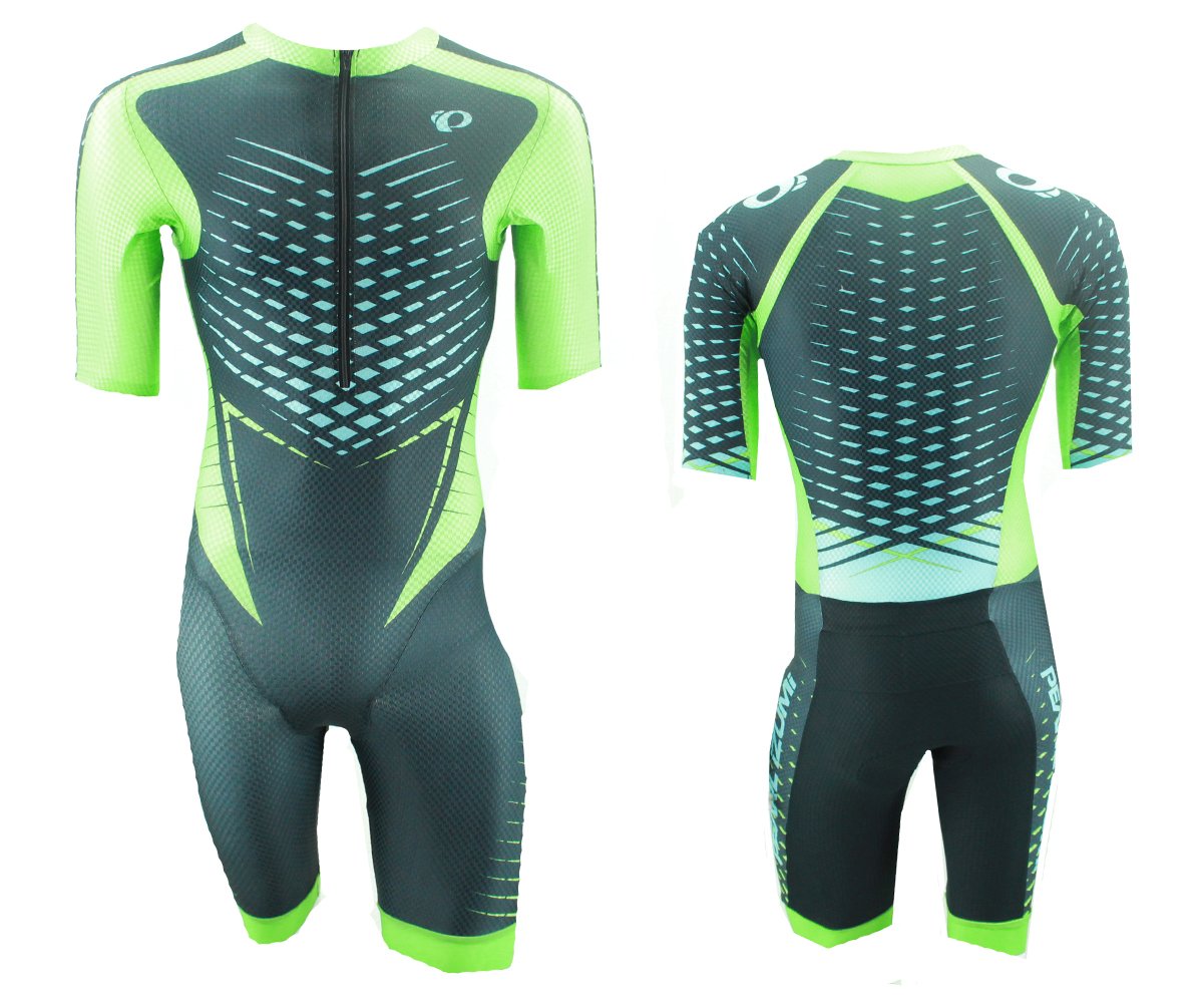 Pearl Izumi Pro InRCool Tri Octane Suit - Black-Green Flash Black - Green Flash Medium