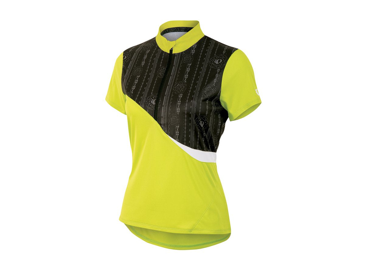 Pearl Izumi Launch Short Sleeve MTB Jersey - Womens - Lime Lime Medium