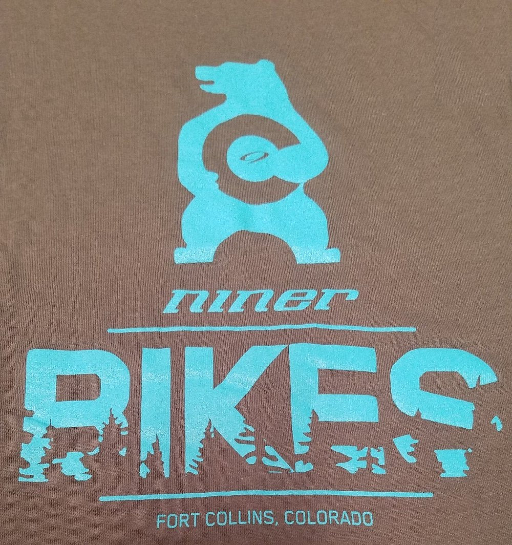 Niner Camper Tee - Womens - Gray-Blue Gray - Blue Small