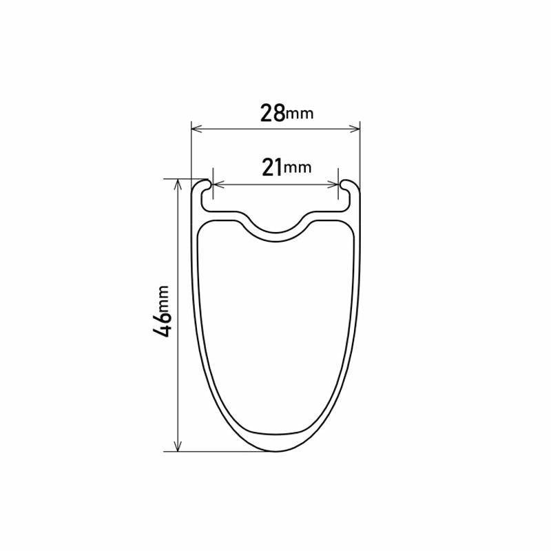 Shimano RS710 C46 Carbon Disc 700c Road Wheel - Rear