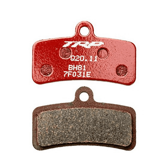TRP 4-Piston Brake Pads - Semi-Metallic Red Fits: G-Spec DH-R, Trail SLC, Trail SL, Trail S