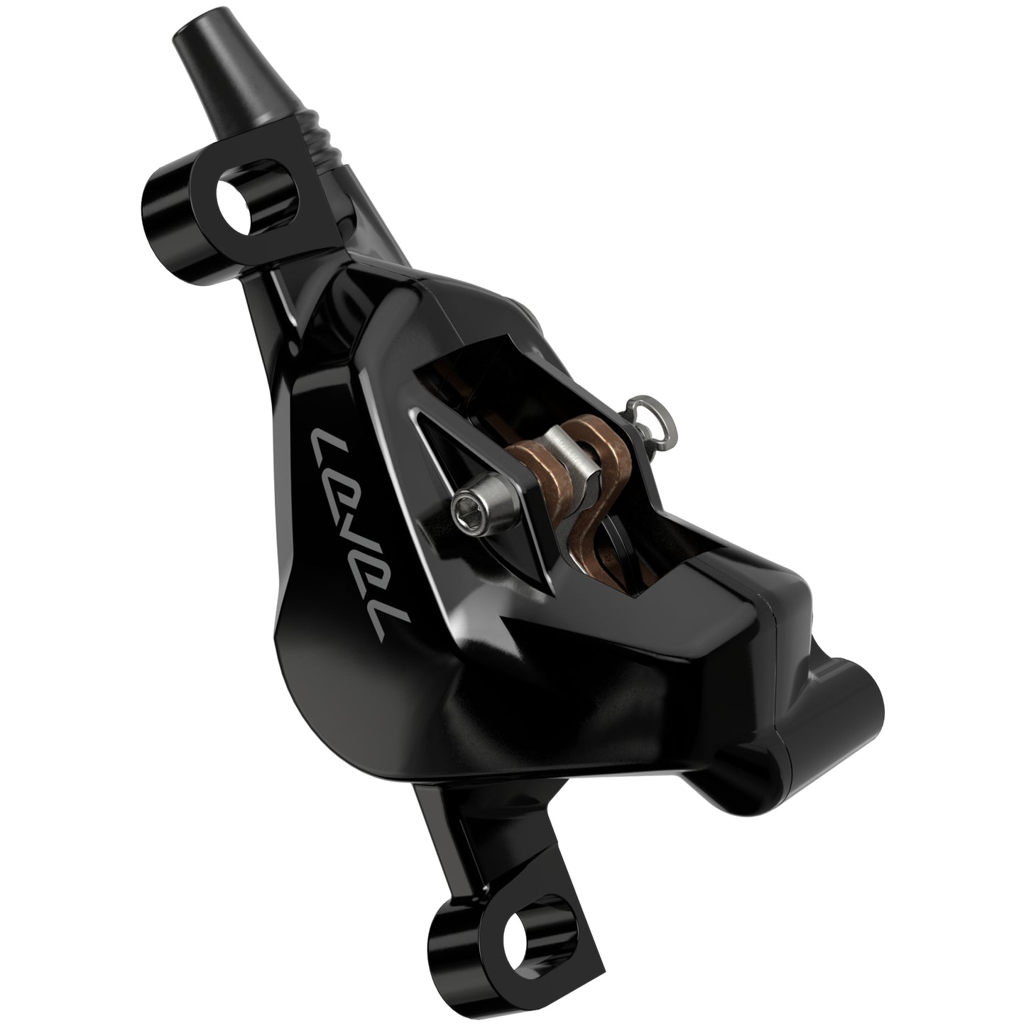 SRAM Level Silver Stealth Disc Brake and Lever - Front - Black Anodized