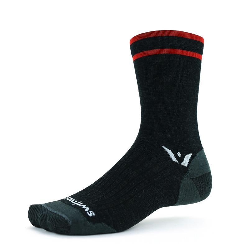 Swiftwick Pursuit Seven Ultralight Sock - Coal Red - 2020 Coal Red Small