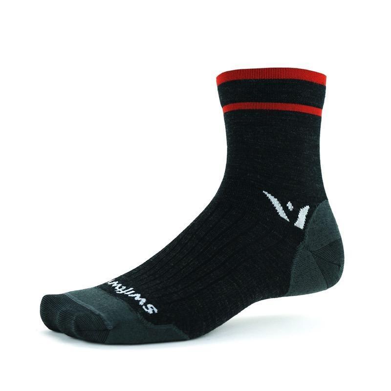 Swiftwick Pursuit Four Ultralight Sock - Coal Red - 2020 Coal Red Small