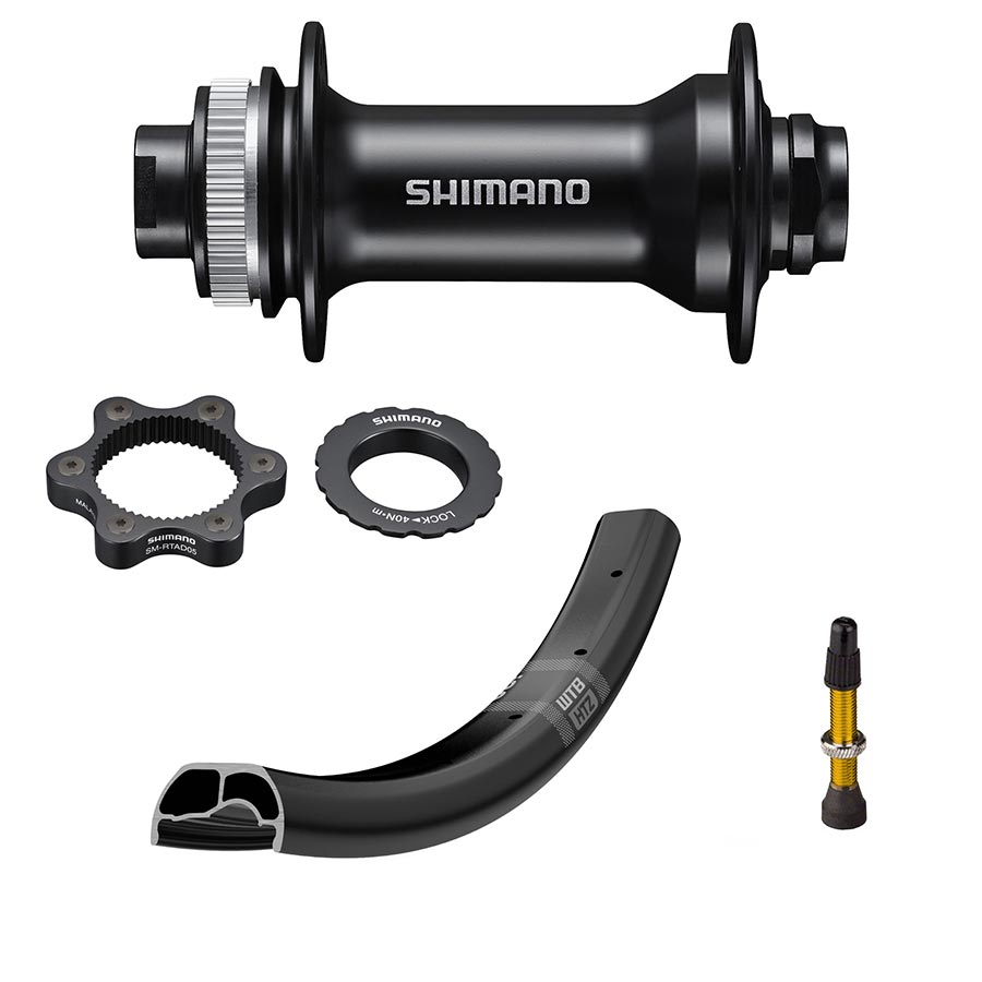 Shimano MT400-B on WTB HTZ i30 Disc 27.5" MTB Wheel - Rear