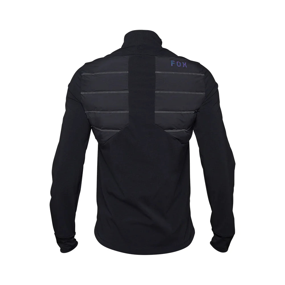 Fox Racing Flexair Fire Hybrid Cycling Jacket - Lunar - Black