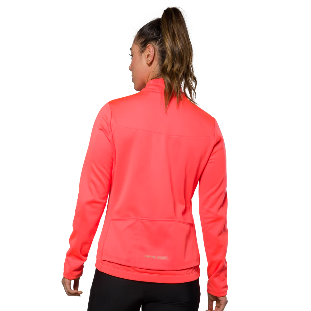 Pearl Izumi Quest Thermal Long Sleeve Road Jersey - Womens - Fiery Coral