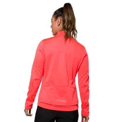 Pearl Izumi Quest Thermal Long Sleeve Road Jersey - Womens - Fiery Coral