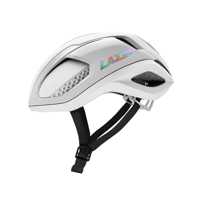 Lazer Vento Kineticore KC SMU Road Helmet - Pure White-Black Straps