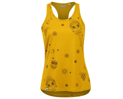 Pearl Izumi Midland Graphic Tank - Womens - Sugar Skulls - Flaxen