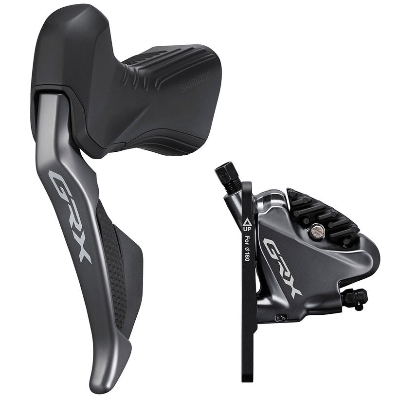 Shimano RX815 GRX Di2 Shifter With RX810 Brake - LH Front - Black