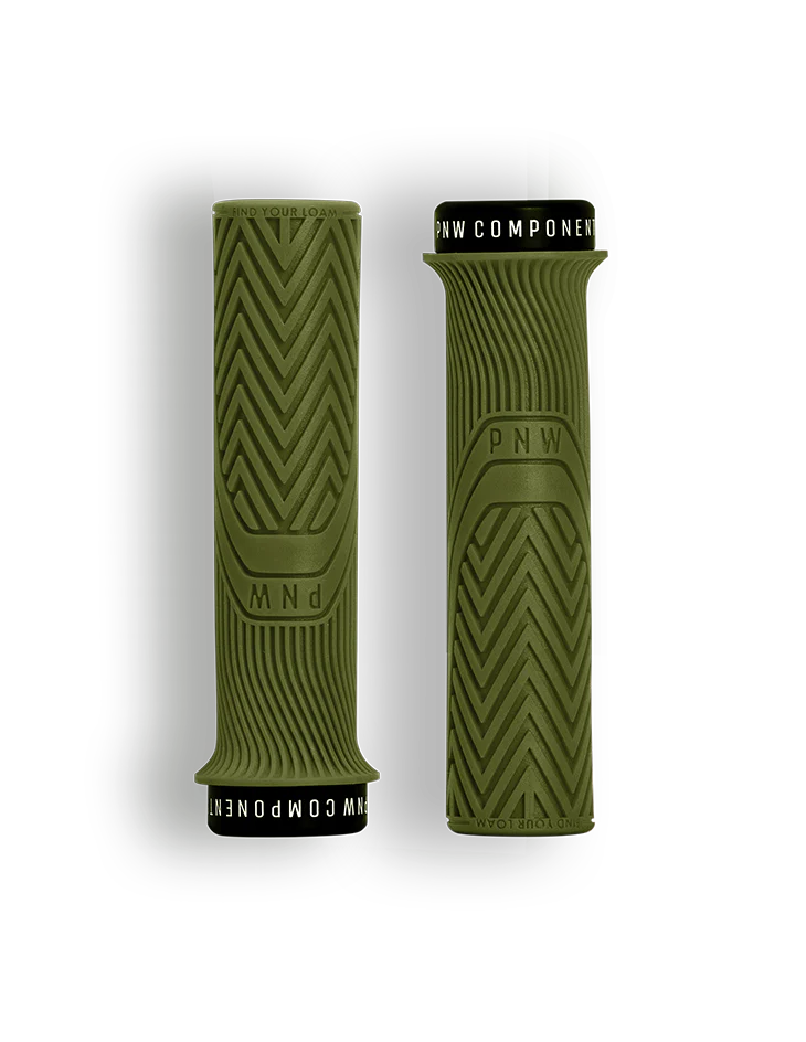 PNW Loam MTB Lock-On Grips - Moss Green