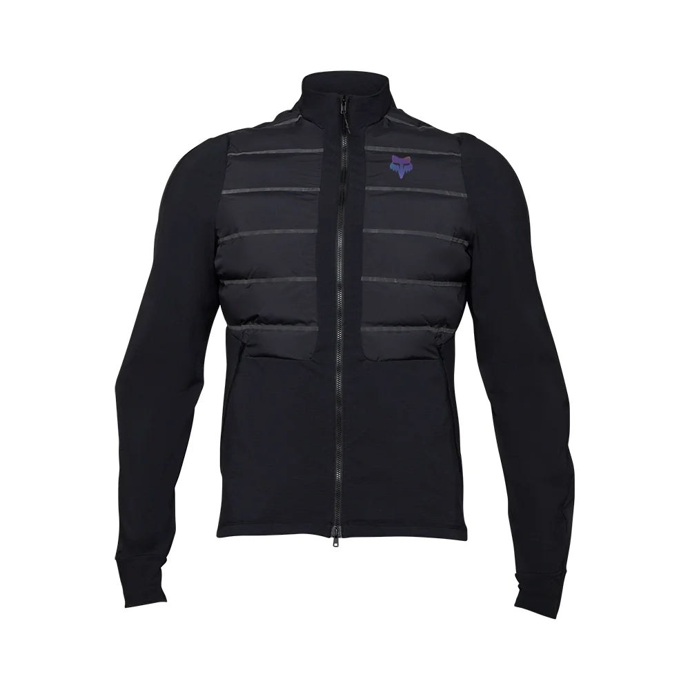 Fox Racing Flexair Fire Hybrid Cycling Jacket - Lunar - Black