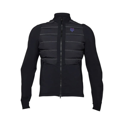 Fox Racing Flexair Fire Hybrid Cycling Jacket - Lunar - Black