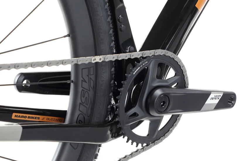 Haro Buzzard Carbon 2 700c - Gloss Jet Black and Gray-Copper