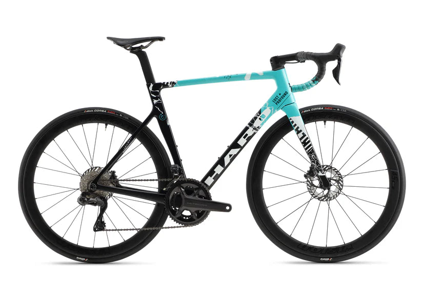 Haro Rivette Carbon 1 700c - Matte Black-Teal