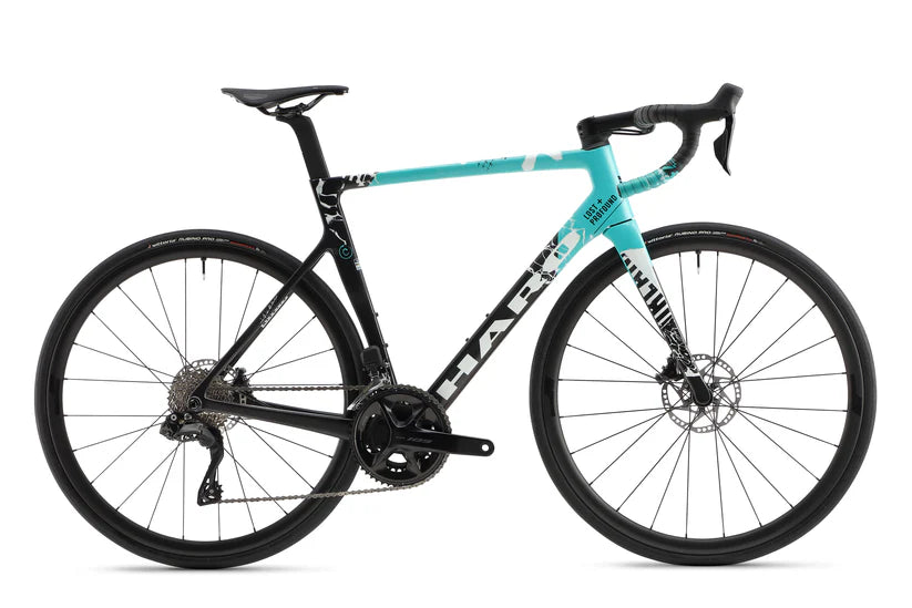 Haro Rivette Carbon 2 700c - Matte Black-Teal