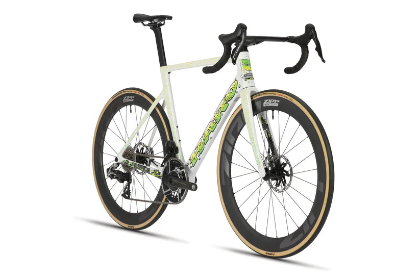 Haro Rivette Carbon LTD 700c - Gloss White-Electric Green Yellow