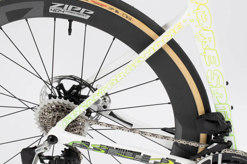 Haro Rivette Carbon LTD 700c - Gloss White-Electric Green Yellow