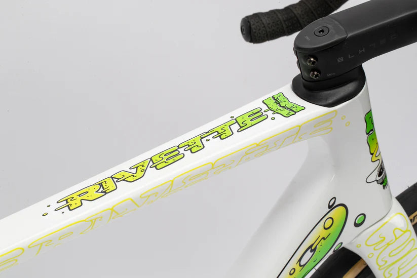 Haro Rivette Carbon LTD 700c - Gloss White-Electric Green Yellow