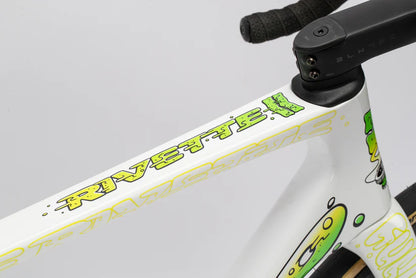 Haro Rivette Carbon LTD 700c - Gloss White-Electric Green Yellow