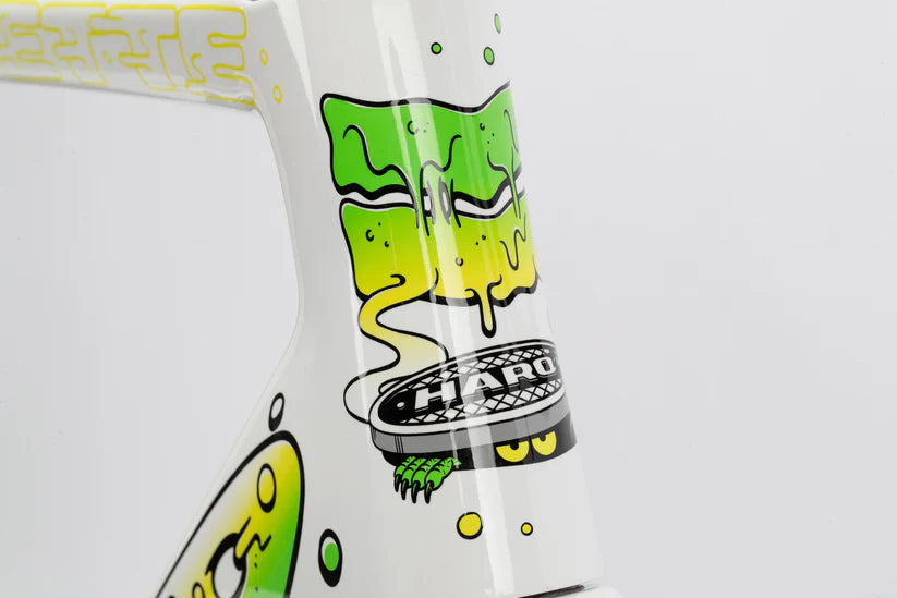 Haro Rivette Carbon LTD 700c - Gloss White-Electric Green Yellow