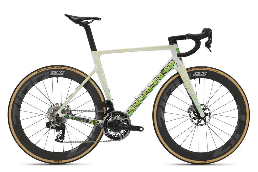 Haro Rivette Carbon LTD 700c - Gloss White-Electric Green Yellow