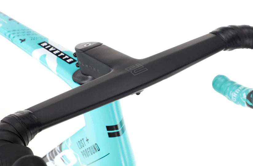 Haro Rivette Carbon Top Shelf 700c - Matte Black-Teal